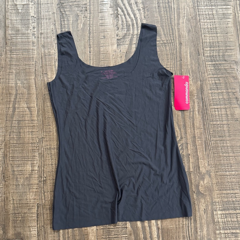 Commando Butter Tank Top in Asphalt.